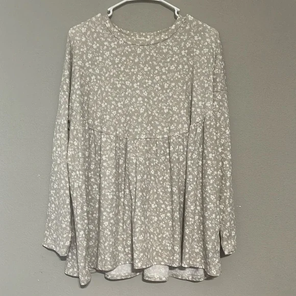 Cotton Bleu babydoll shirt NWOT - Picture 1 of 4